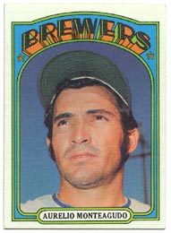 1972 Topps Baseball Cards      458     Aurelio Monteagudo